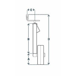 Gylio reguliavimo ratas 60x820mm STRZB405