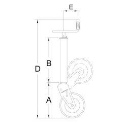 Ratų domkrato horizontali rankena 70x975mm STRS124Z