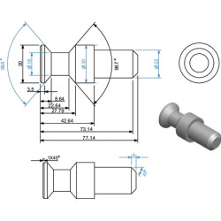 Sūpynės kaištis 507002KR