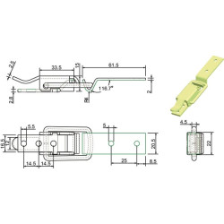 Ekscentrinis fiksatorius, cinkuotas 770077KR