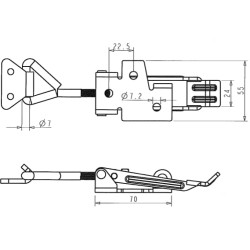 Ekscentrinis fiksatorius, cinkuotas 770037KR