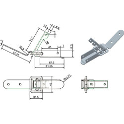Ekscentrinis fiksatorius, cinkuotas 770079KR