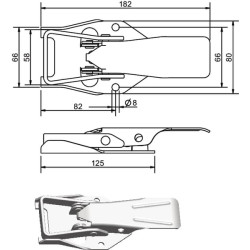 Ekscentrinis fiksatorius cinkuotas 770051KR