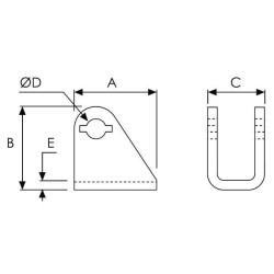 Laikiklis fiksavimo strypo WS3104A