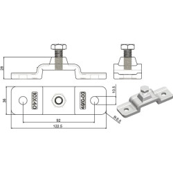 Lizdų laikiklis cinkuotas 778100KR