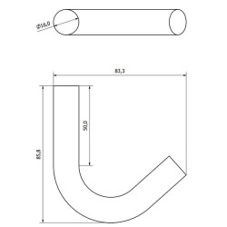 Suvirinamas virvės kablys 5/8" Ø WS3103A
