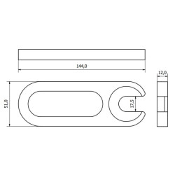 Plokštė s/c 145x10mm WS3020