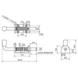 Spyruoklinis varžtas, cinkas 12mm 837001