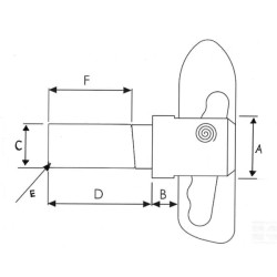Galinės lentos kaištis (x2) VLF3501