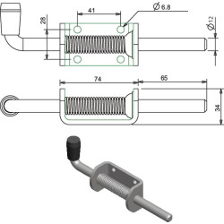 Spyruoklinis varžtas 770021KR