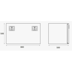 ZEN30 įrankių dėžė juodo plieno DK8Z3040