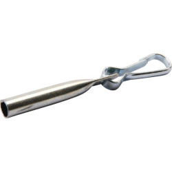 Suspaudžiama virvė / guminis galas Ø6 mm su spaustuku PL10188