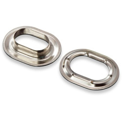 Ovalios kilpos 22,5x13,5 mm žalvario nikeliuotas PL10729
