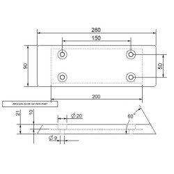 Guminis susidūrimas 260x90mm 382003KR