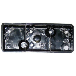 Galinis dešinės pusės žibintas stačiakampis, raudonas/gintaras, užsukamas, 210x59x83mm G41310