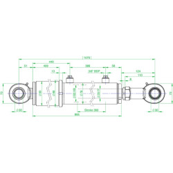 Vairo cilindras DL3563360/1070 GK30DO GIR30DO2RS DL3563360