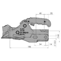 Buksyravimo rutulys AK351-351ZA 1224333