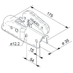 Rutulinė mova AK 7 V PLUS -35 1367022