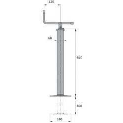 Stovo domkrato reguliavimo velenas 1224016