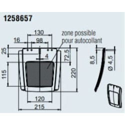 Apsauga nuo purslų 240 mm juoda 1258657