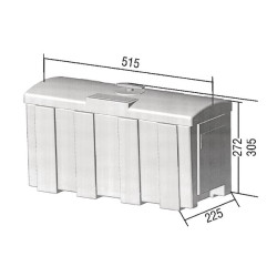 Įrankių dėžė 225x515x272mm, 20l talpa, juodas polipropilenas, AL-KO 1211807