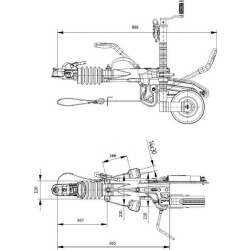 Stabdytas vilkties kablys V KFG27-A 207018002