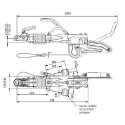 Stabdomas vilkties kablys V KFG35-D 203090001