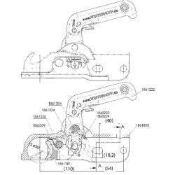 Rutulinė mova 3000 kg 50/51 mm 1861337