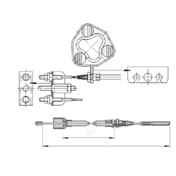 Bowden kabelis 890/1100 299710
