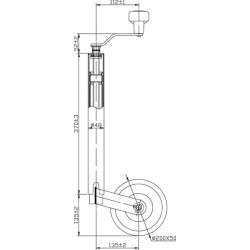Ratų domkratas 200x50 STR1620