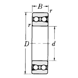 Gilaus griovelio rutulinis guolis 35x64x37mm NTN/SNR P05931BEHDN