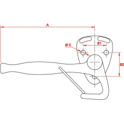 Kampinė svirtis AH11068