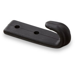 Brezento kabliukas, juodas plastikinis poliamidas 6 PL10102