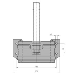Ratų trinkelių laikiklis 244377