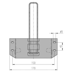 Plieninis laikiklis trinkelei 244376