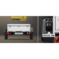 Rato trinkelių laikiklis Beam®, dvigubas, skirtas Origamy® 36 600900200