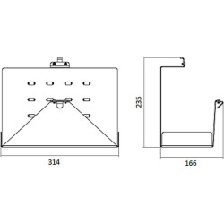 Pakabos laikiklis su PVC spyruokle Origamy 600710100