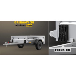 Rato trinkelių laikiklis Beam®, vienas, skirtas Origamy® 36 600900100