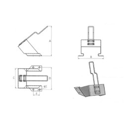 Ratų trinkelių laikiklis G 53 cinkas 110653215L