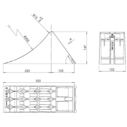Rato trinkelė Crowny® 36, geltona, homologuota, termoplastinė 600090200