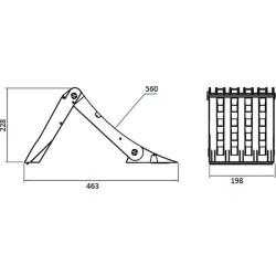 Sulankstoma ratų trinkelė Origamy 53 600500100