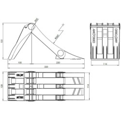 Sulankstoma ratų trinkelė Origamy® 36 600520300