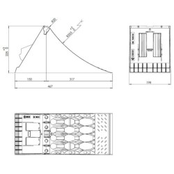Rato trinkelė Crowny® 53, geltona, homologuota, termoplastinė 600110200