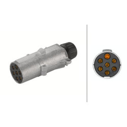 Kištukas 7 kontaktų DIN/ISO 1185 mentės gnybtas metalinis 8JA003831011