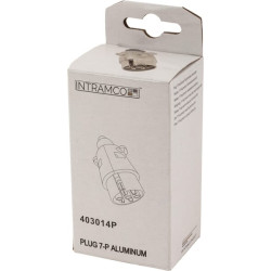 Kištukas 7-polių 12-24V metalowa LA403014