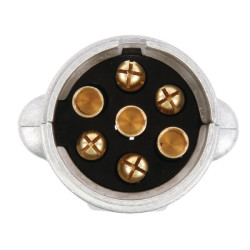 Kištukas 7-polių 6-24V aliuminio 201005JAE