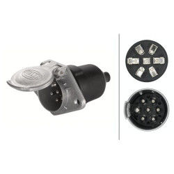 Lizdas, 7 kontaktų metalinis ašmenų gnybtas 8JB003833011