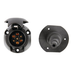 Vandeniui atsparus 7 kontaktų PVC lizdas 101298JAE