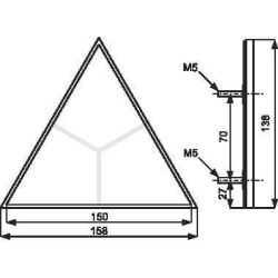 Atspindintis trikampis prisukimui 1415000301