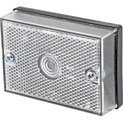 Žymeklis, stačiakampis 12/24V, baltas, varžtas 1400690400